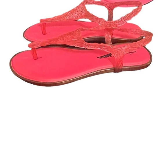 Melissa x Campana Pink Thong Summer Flow Sandal sz 9M NIB - Picture 5 of 8